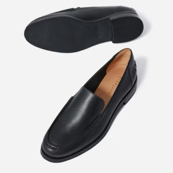 EVERLANE The Modern Loafer in Black Napa Leather Flat Slip On Size 6 NEW - Picture 2 of 9